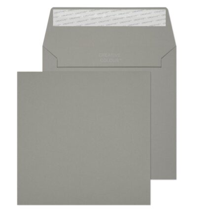 Blake Creative Colour Storm Grey Peel & Seal Wallet 155x155mm 120gsm Pack 500 Code 725
