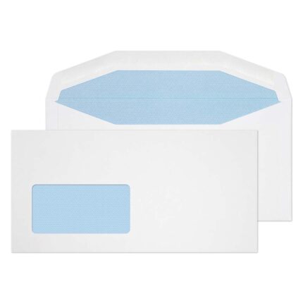 Blake Purely Everyday White Window Gummed Mailer 114x229mm 110gsm Pack 1000 Code 8704