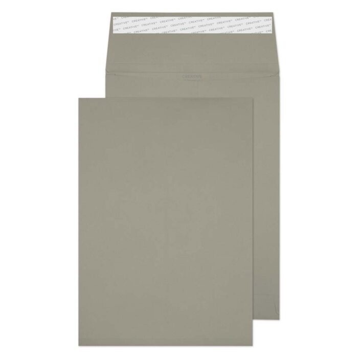Blake Creative Colour Storm Grey Peel & Seal Gusset Pocket 324x229mm 120gsm Pack 125 Code 9250
