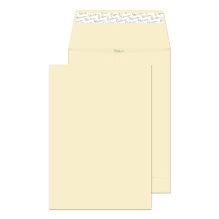 Blake Premium Business Cream Wove Peel & Seal Gusset Pocket 324x229mm 140gsm Pack 125 Code 9400