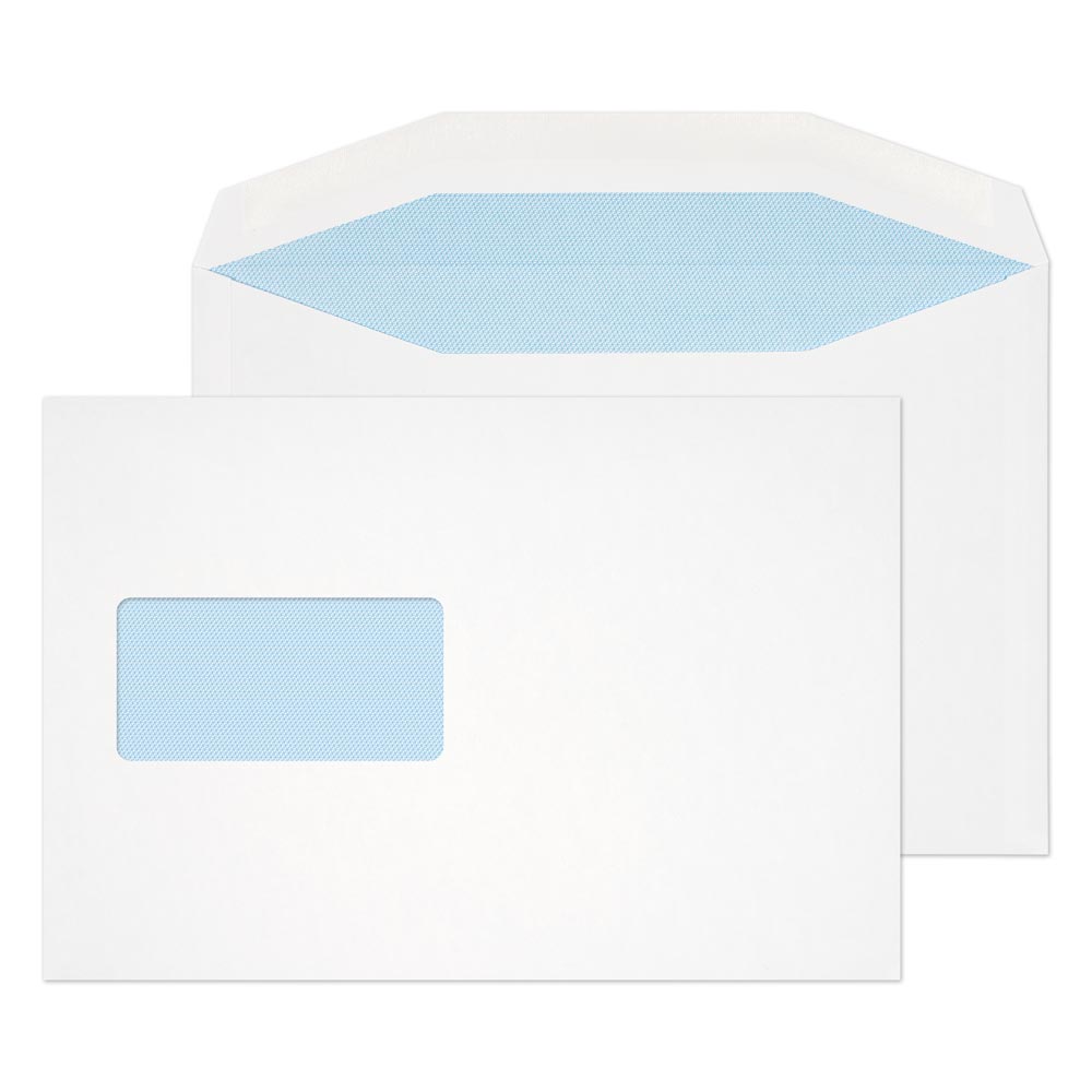 Blake Purely Everyday White Window Gummed Mailer 162x235mm 100gsm Pack 500 Code 9808 1 Blake Purely Everyday White Window Gummed Mailer 162x235mm 100gsm Pack 500 Code 9808